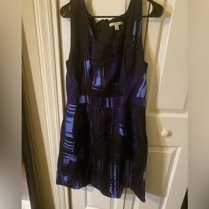 Banana republic, brush stroke print dress